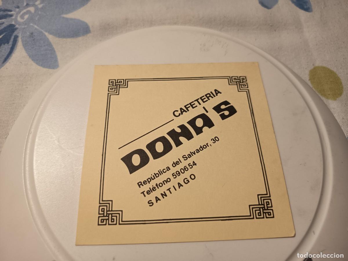 Outros artigos de papel: POSAVASOS CAFETERIA DONA'S-SANTIAGO- CORU&Ntilde;A