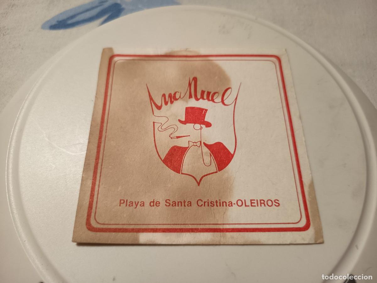 Collectionnisme Papier divers: POSAVASOS PUB MANUEL-SANTA CRISTINA-OLEIROS- CORU&Ntilde;A