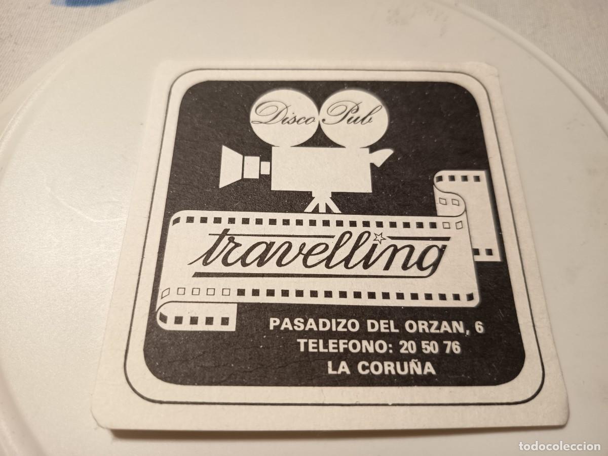 Collectionnisme Papier divers: POSAVASOS DISCO PUB TRAVELLING- LA CORU&Ntilde;A