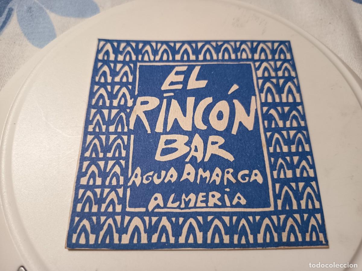 Collectionnisme Papier divers: POSAVASOS BAR EL RICON-AGUA AMARGA-ALMERIA