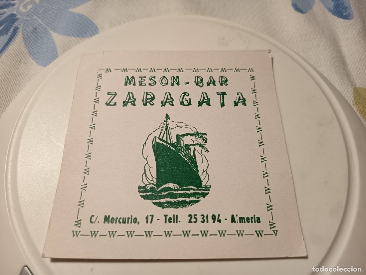 Otros Art&iacute;culos de Coleccionismo en Papel: POSAVASOS MESON BAR ZARAGATA- ALMERIA