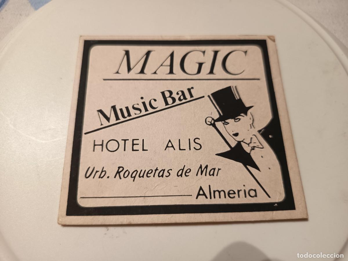 Otros Art&iacute;culos de Coleccionismo en Papel: POSAVASOS MUSIC BAR MAGIC-HOTEL ALIS-ROQUETAS DE MAR- ALMERIA
