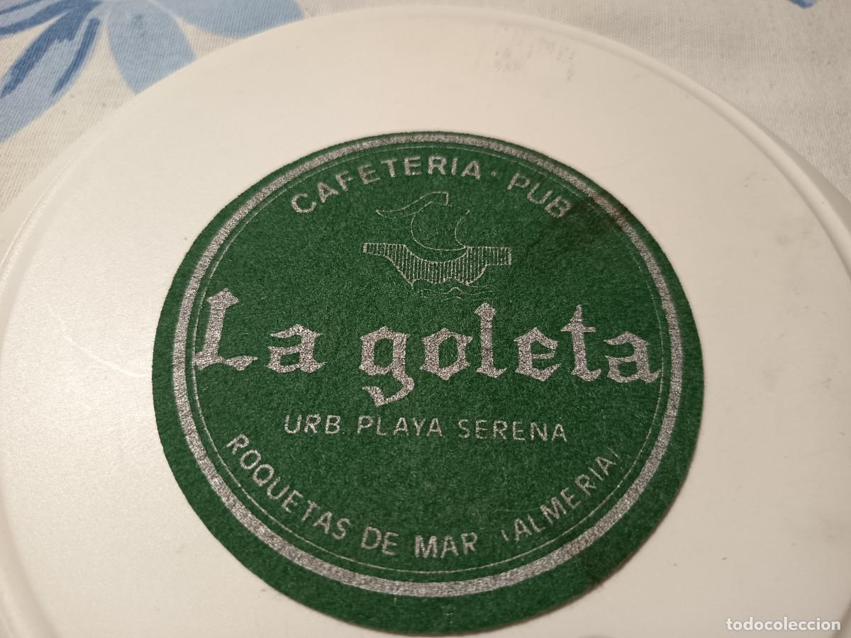 Collectionnisme Papier divers: POSAVASOS CAFETERIA LA GOLETA- ROQUETAS DE MAR-ALMERIA