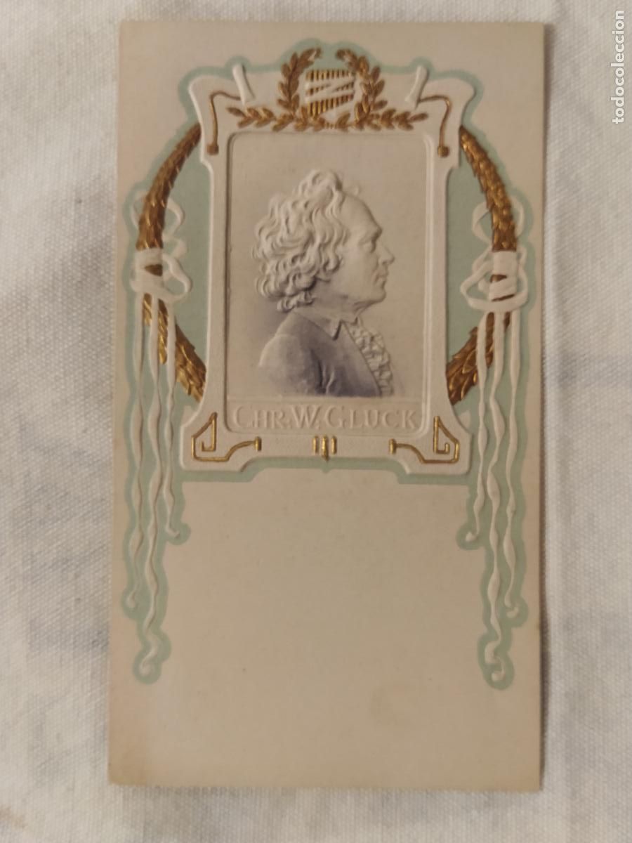 Outros artigos de papel: TARJETA ANTIGUA CON RELIEVE - CHR. W.G. LUCK -(116.139)