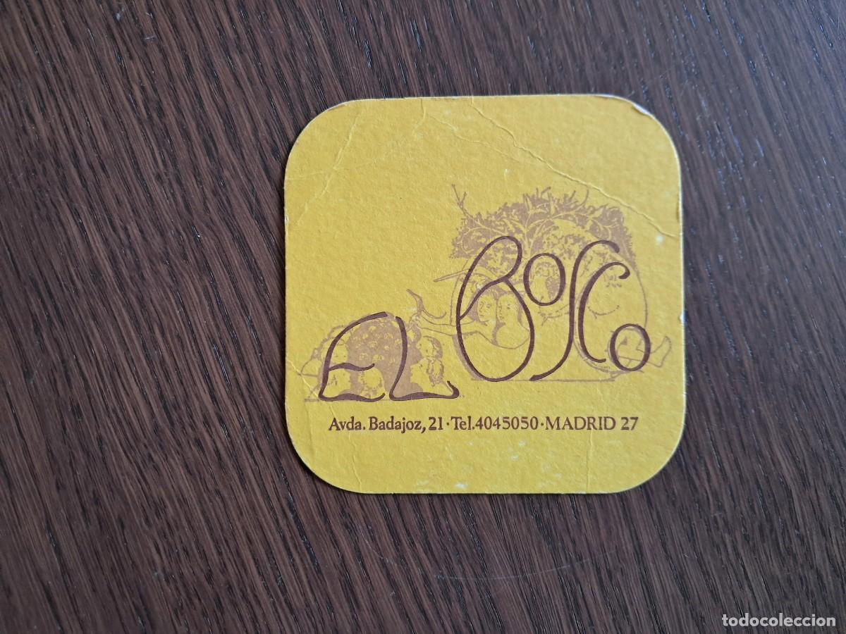 Sammelleidenschaft Andere Papierartikel: posavasos de publicidad, pub el bosco, Madrid.