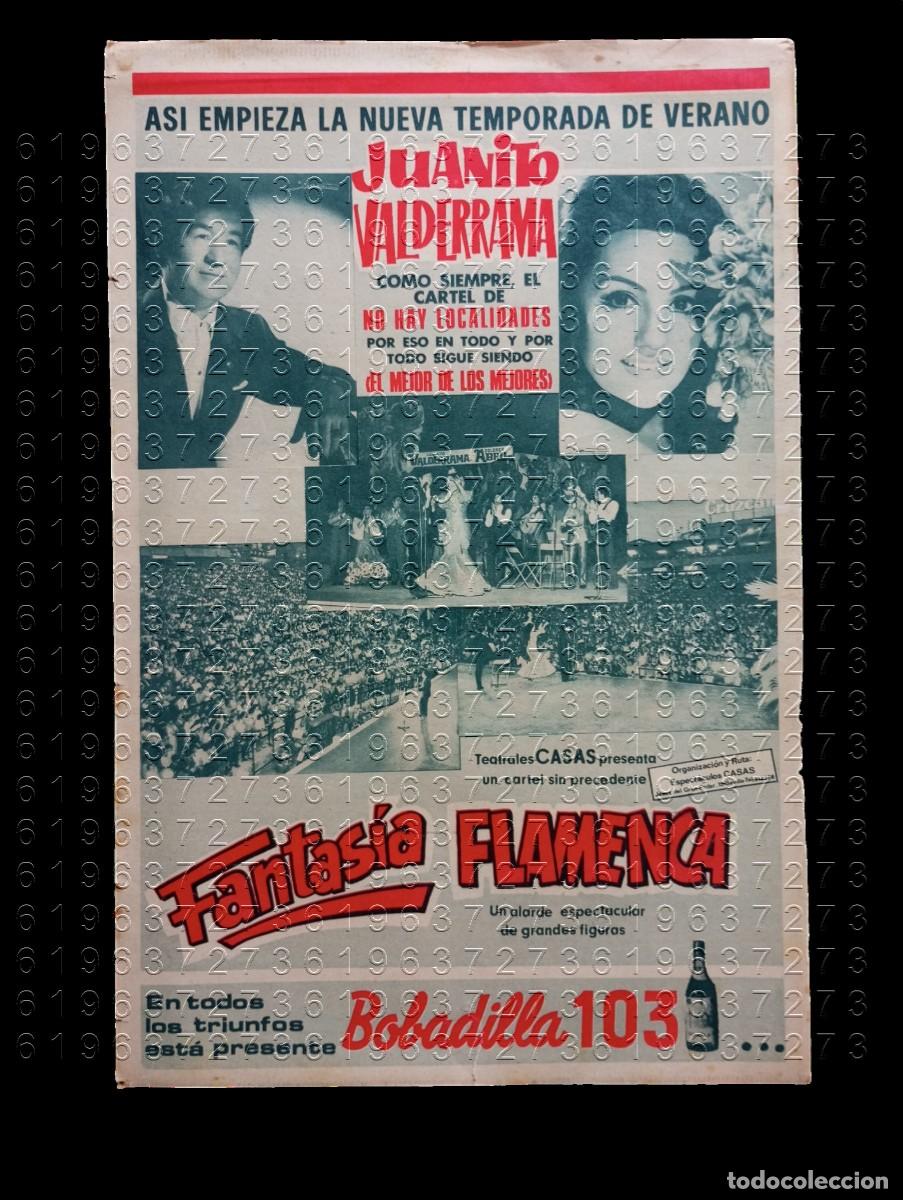 Otros Art&iacute;culos de Coleccionismo en Papel: 33X28 JUANITO VALDERRAMA DOLORES ABRIL FANTASIA FLAMENCA PUBLICIDAD C30