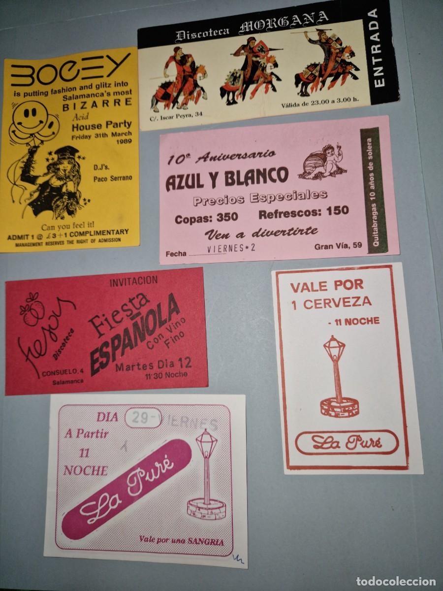 Otros Art&iacute;culos de Coleccionismo en Papel: ENTRADAS INVITACION Publicidad de discotecas, SALAMANCA