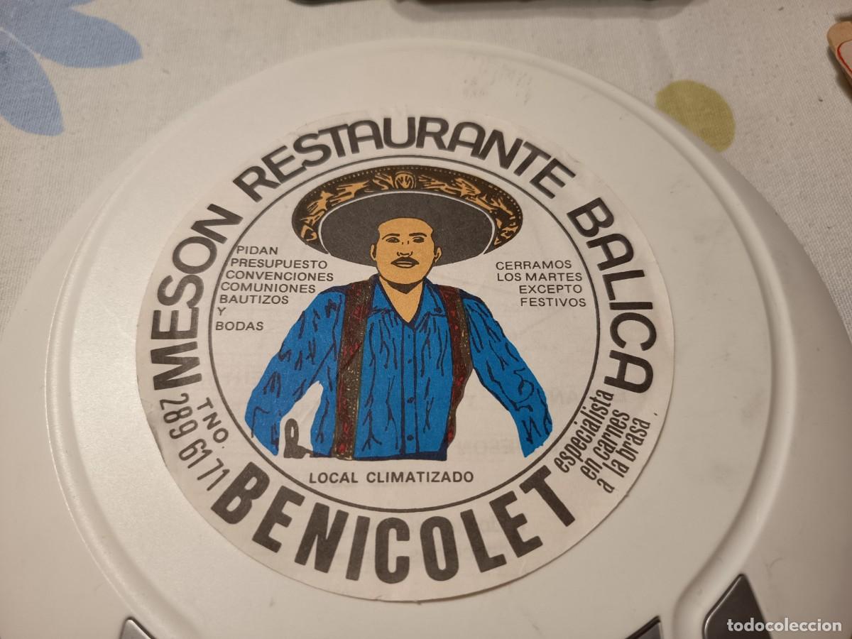 Altri oggetti di carta: POSAVASOS RESTAURANTE BALICA-BENICOLET-VALENCIA