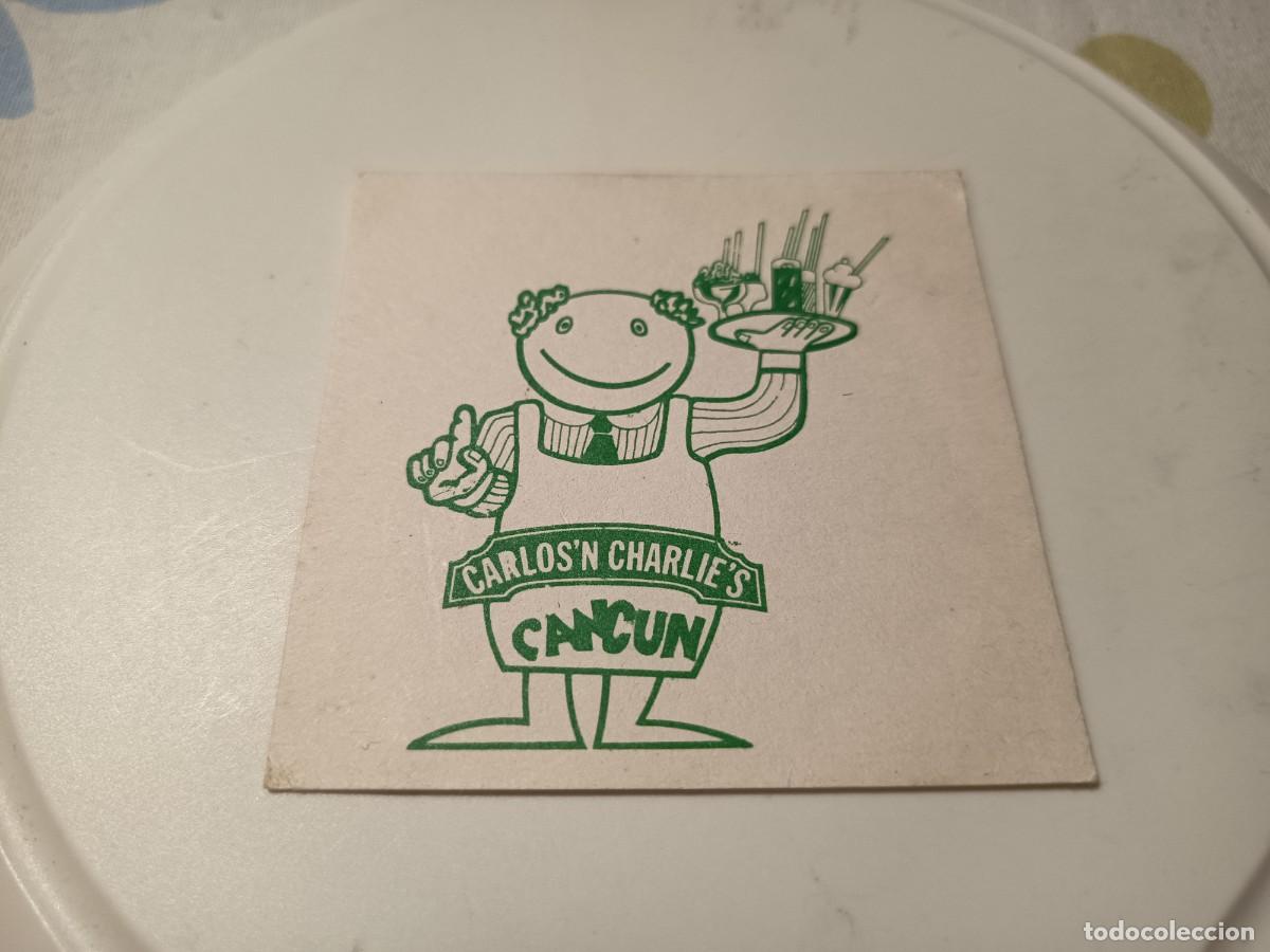 Otros Art&iacute;culos de Coleccionismo en Papel: POSAVASOS CAFETERIA CARLOS'N CHARLIE'S-CANCUN-MEXICO