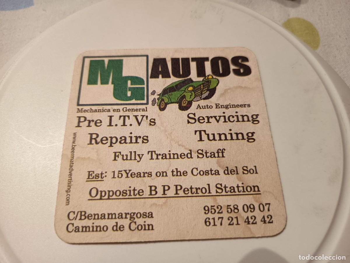Otros Art&iacute;culos de Coleccionismo en Papel: POSAVASOS MG AUTOS-COSTA DEL SOL-MALAGA