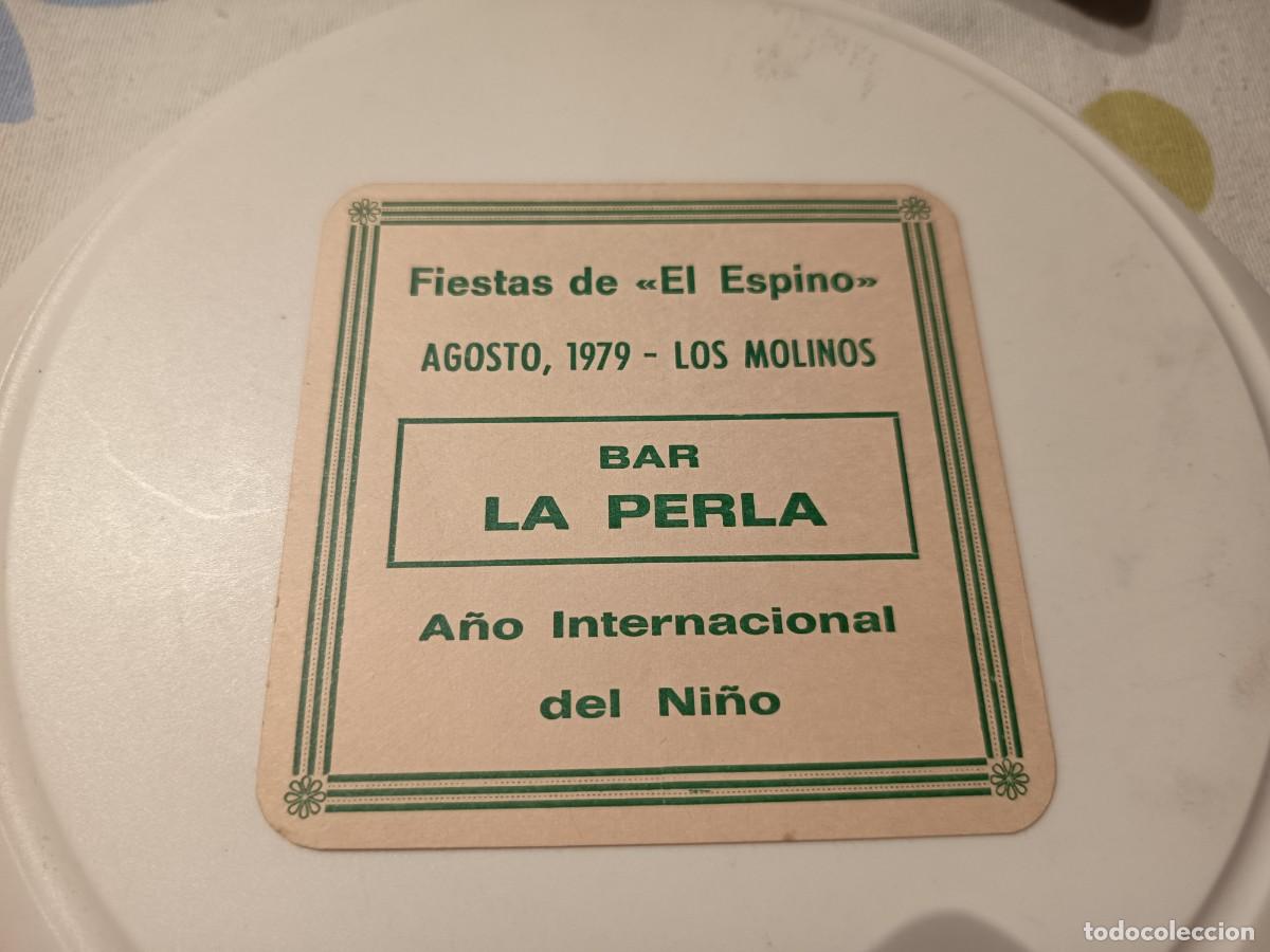 Otros Art&iacute;culos de Coleccionismo en Papel: POSAVASOS FIESTAS DE EL ESPINO 1979-BAR LA PERLA-LOS MOLINOS-ALMERIA