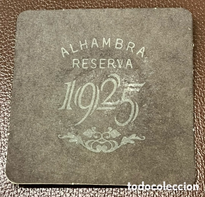 Outros artigos de papel: Posavasos. Cerveza ALHAMBRA. Reseca 1925.