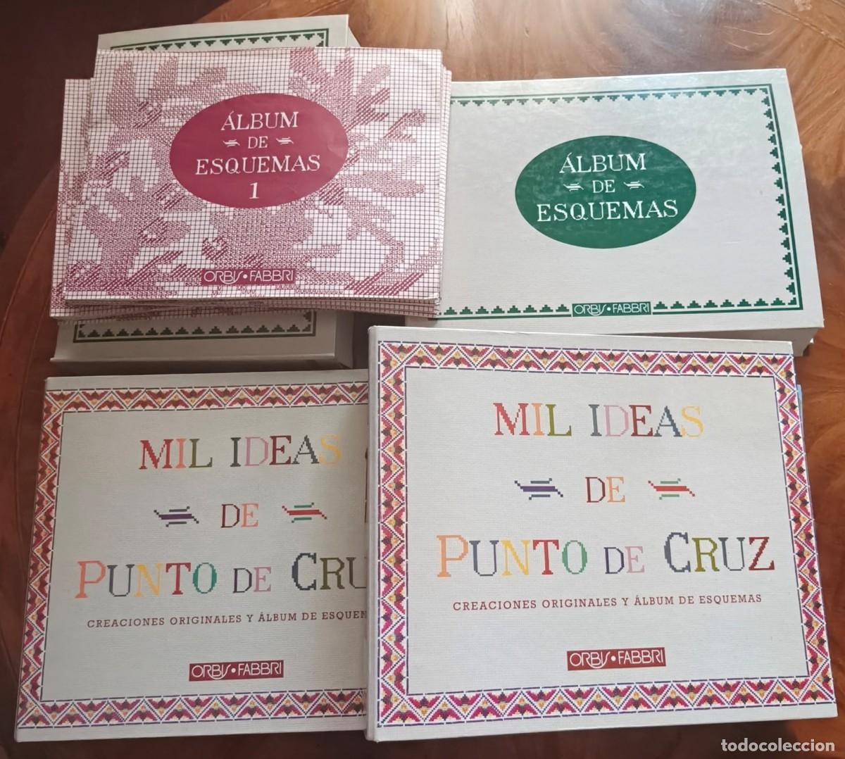 Otros Art&iacute;culos de Coleccionismo en Papel: MIL IDEAS DE PUNTO DE CRUZ. Creaciones originales y &Aacute;lbum de esquemas. Ed. Orbis-Fabbri