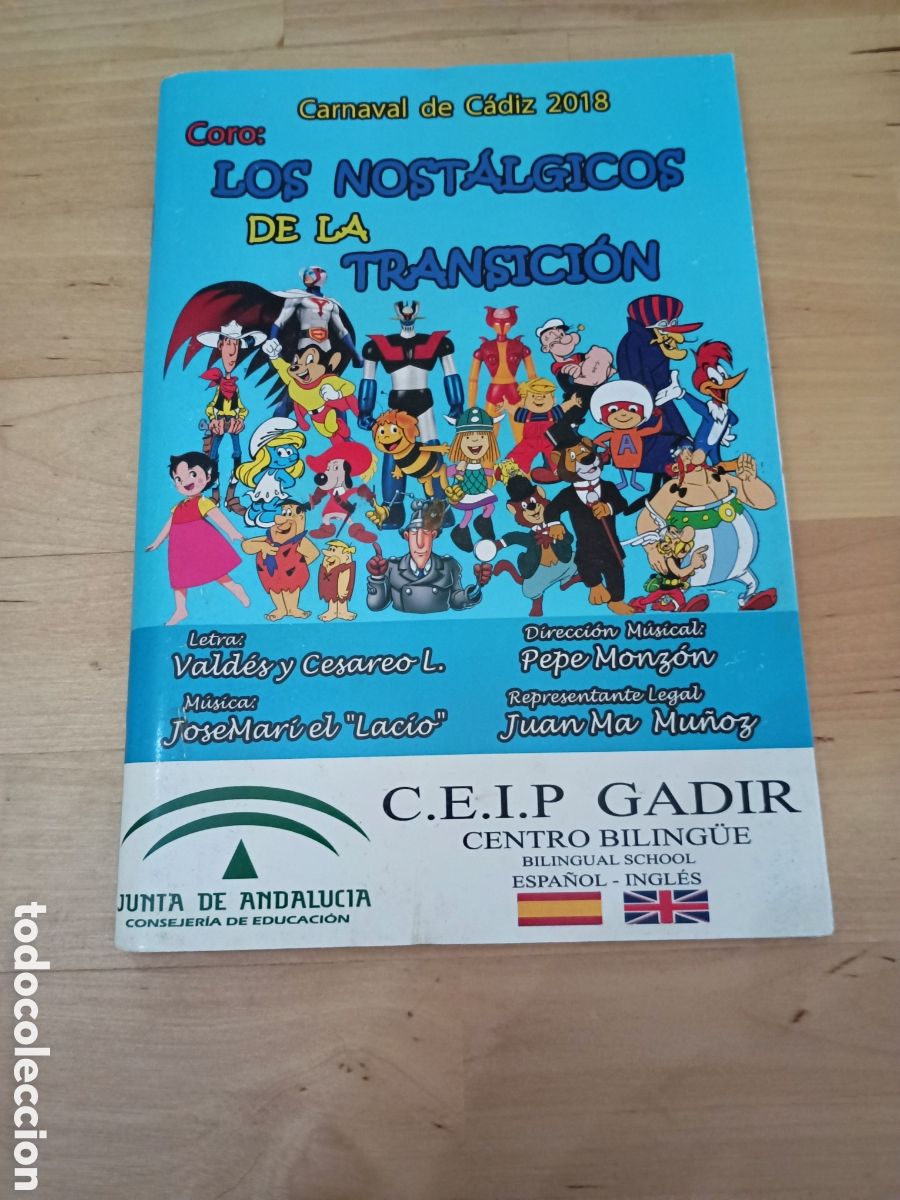 Otros Art&iacute;culos de Coleccionismo en Papel: LOS NOST&Aacute;LGICOS DE LA TRANSICI&Oacute;N CD LIBRETO - A&Ntilde;O 2018 - CARNAVAL DE C&Aacute;DIZ