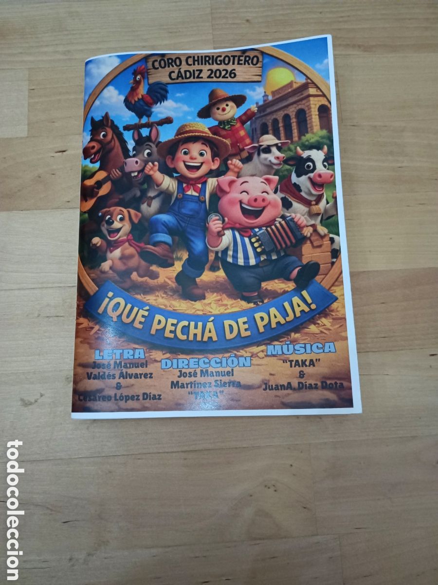 Otros Art&iacute;culos de Coleccionismo en Papel: !QU&Eacute; PECH&Aacute; DE PAJA! CD - A&Ntilde;O 2026 - CARNAVAL DE C&Aacute;DIZ