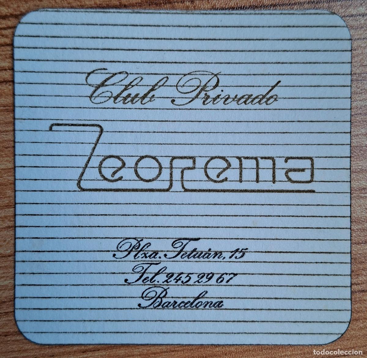 Collectionnisme Papier divers: Posavasos Club Private Zeorema - Barcelona