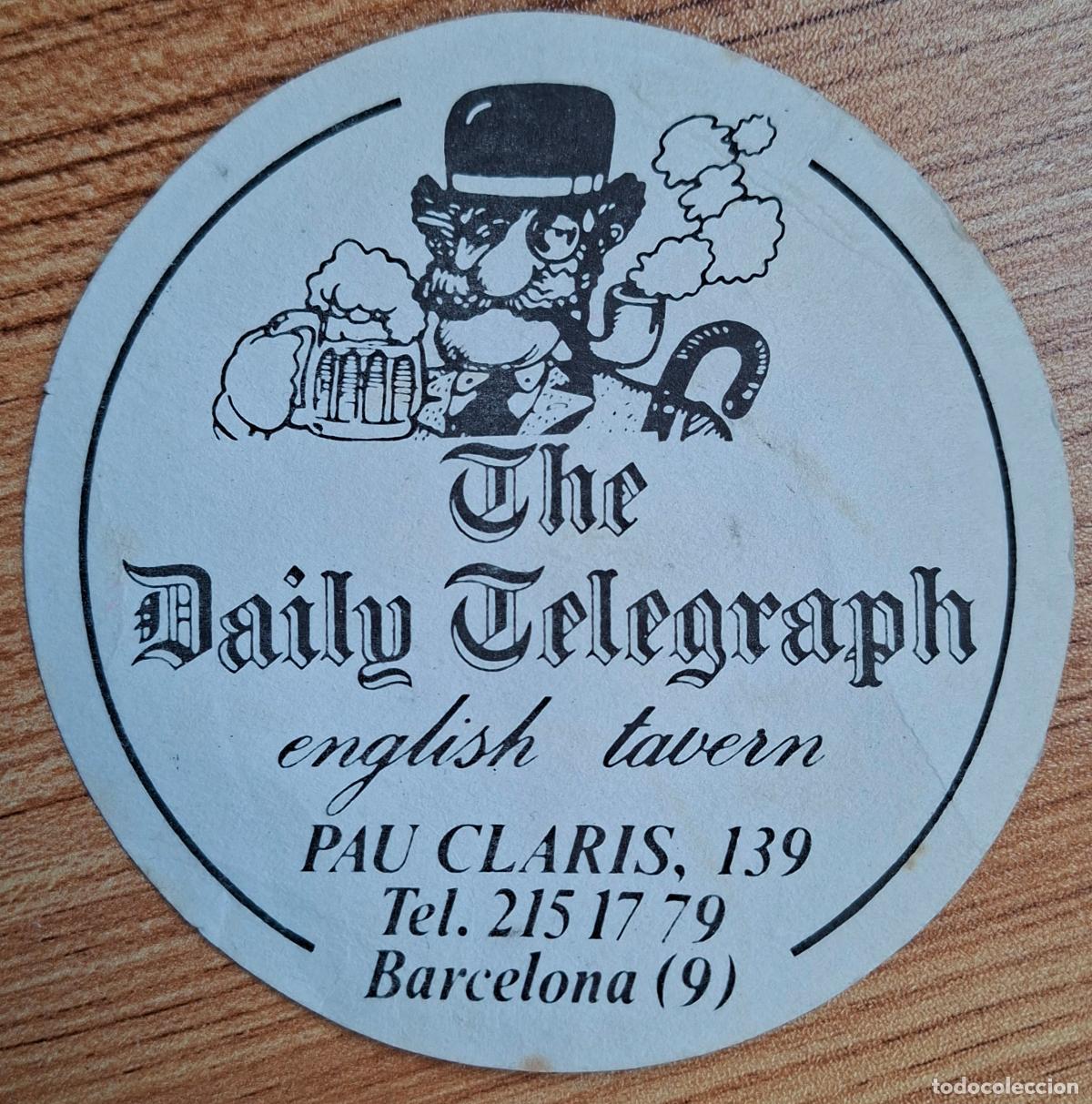 Outros artigos de papel: Posavasos English Tavern The Daily Telegraph - Barcelona