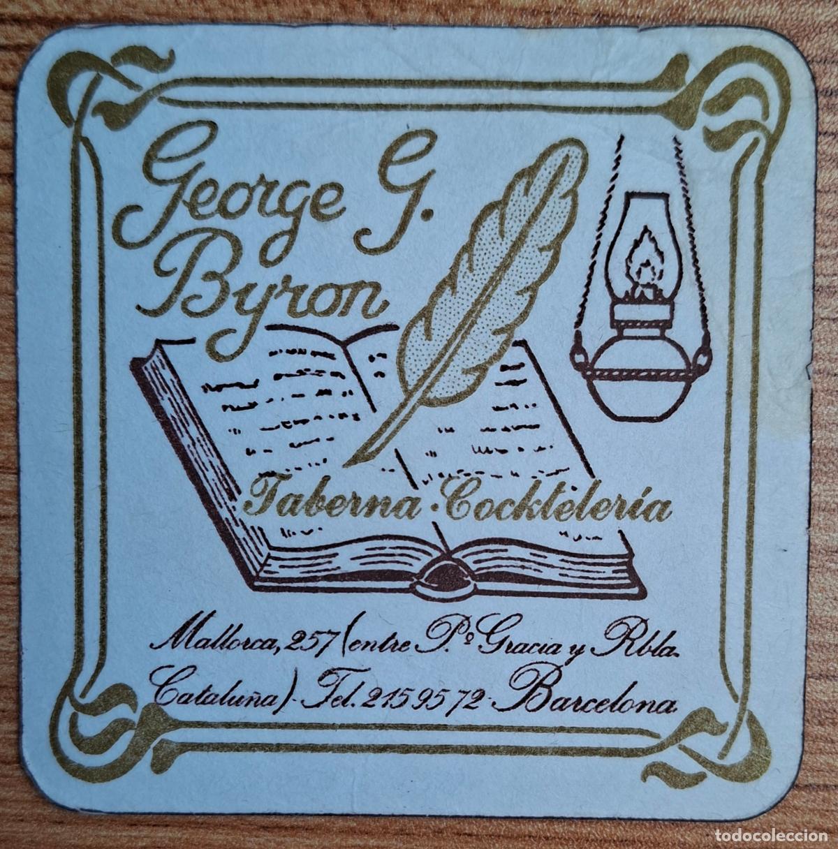 Otros Art&iacute;culos de Coleccionismo en Papel: Posavasos Taberna Cockteler&iacute;a George G Byron - Libro - Barcelona