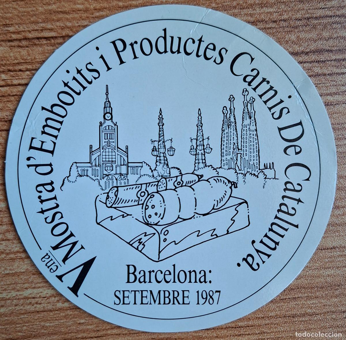 Otros Art&iacute;culos de Coleccionismo en Papel: Posavasos V Mostra d'Embotits i Productes Carnics de Catalunya - FECIC - Barcelona