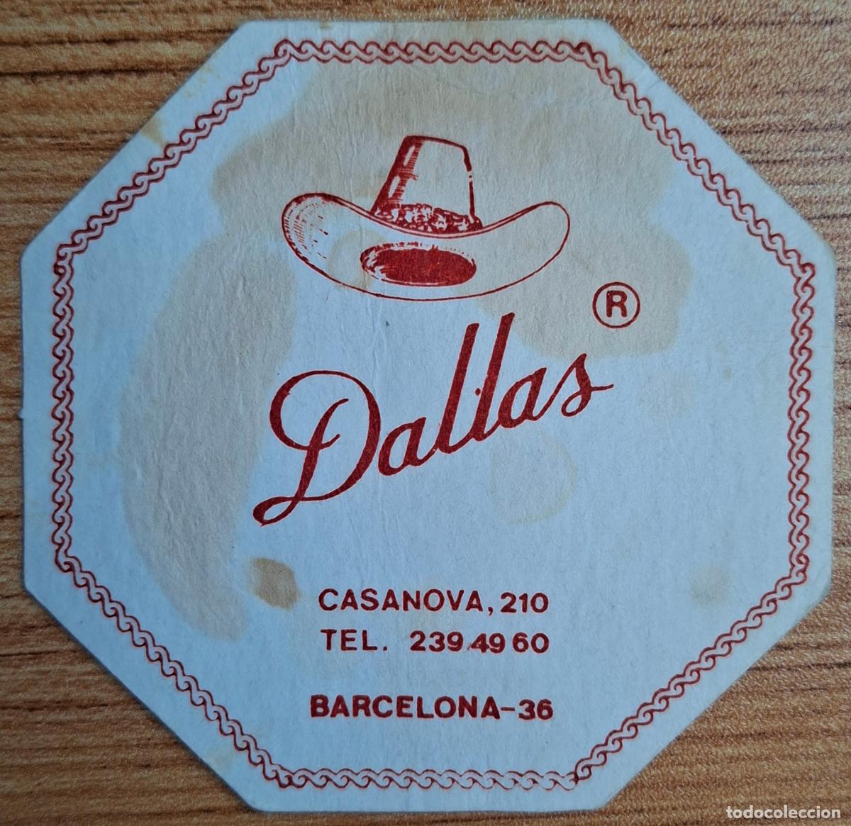 Otros Art&iacute;culos de Coleccionismo en Papel: Posavasos Dallas - Barcelona