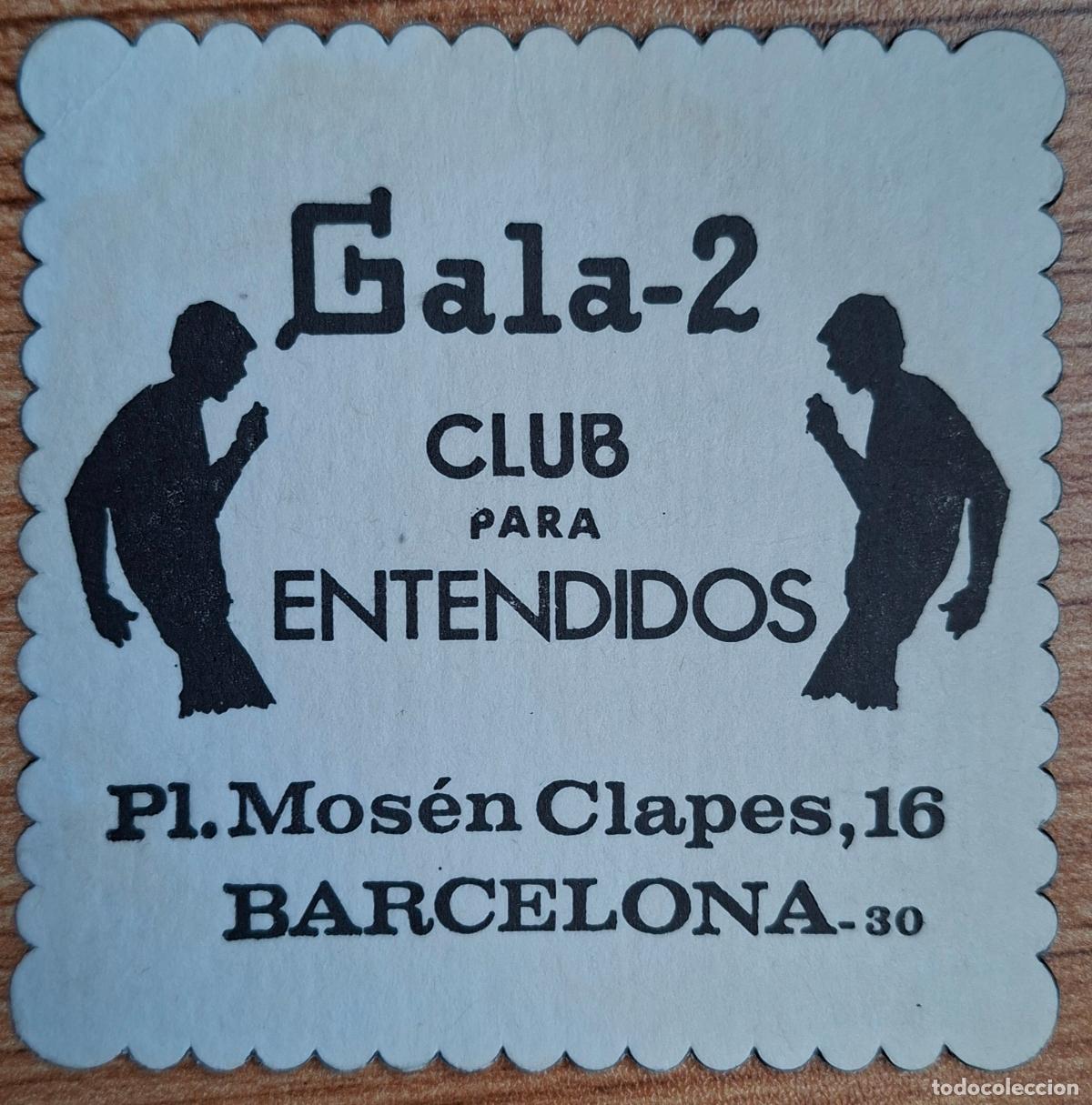 Otros Art&iacute;culos de Coleccionismo en Papel: Posavasos Club Gala 2 - Barcelona