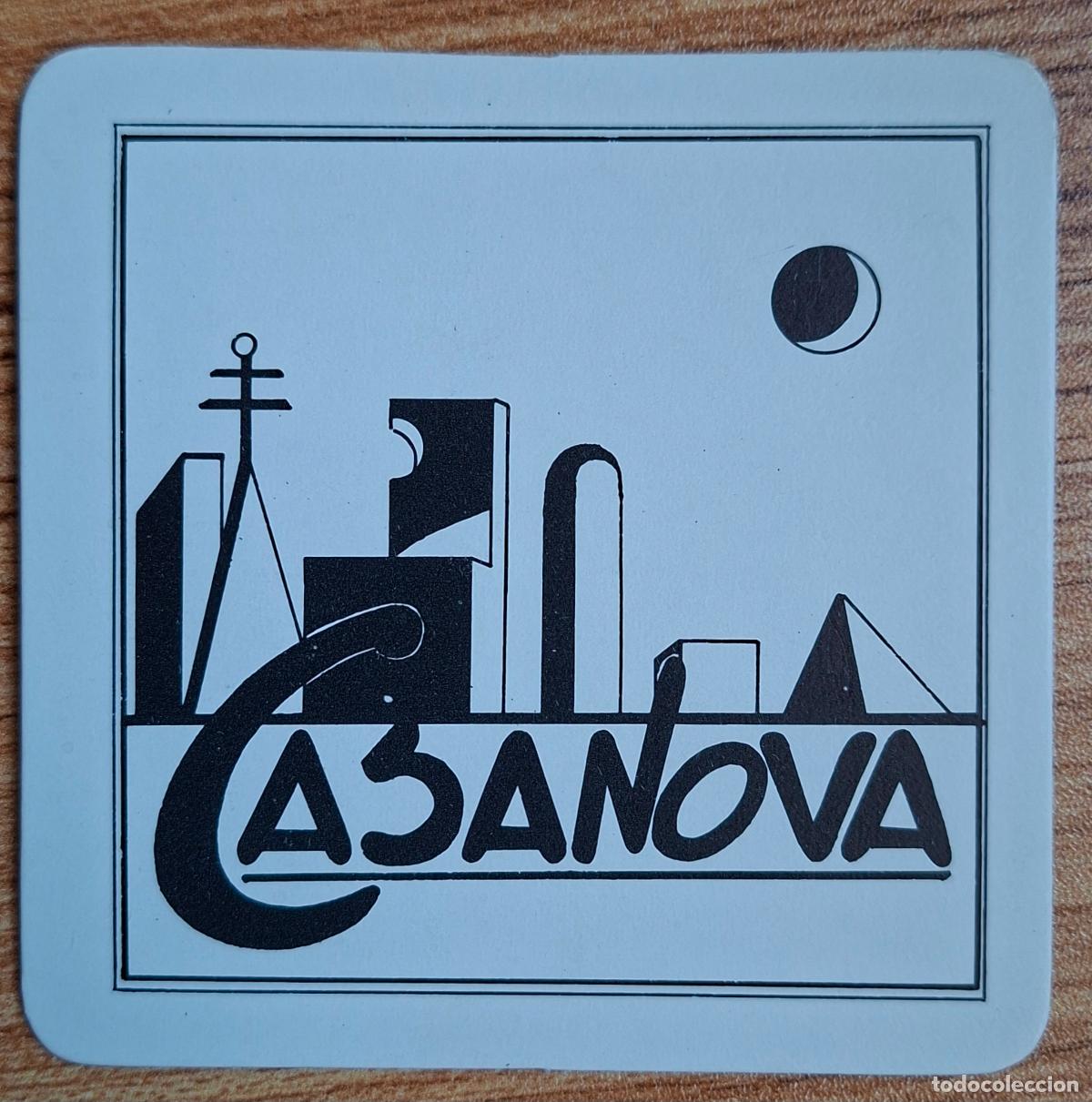 Otros Art&iacute;culos de Coleccionismo en Papel: Posavasos Disco Pub Casanova cuadrado blanco y negro - Barcelona