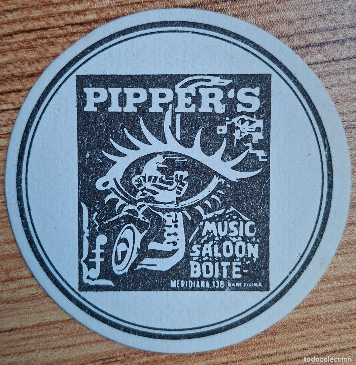 Otros Art&iacute;culos de Coleccionismo en Papel: Posavasos Music Saloon Boite Pipper's - Barcelona