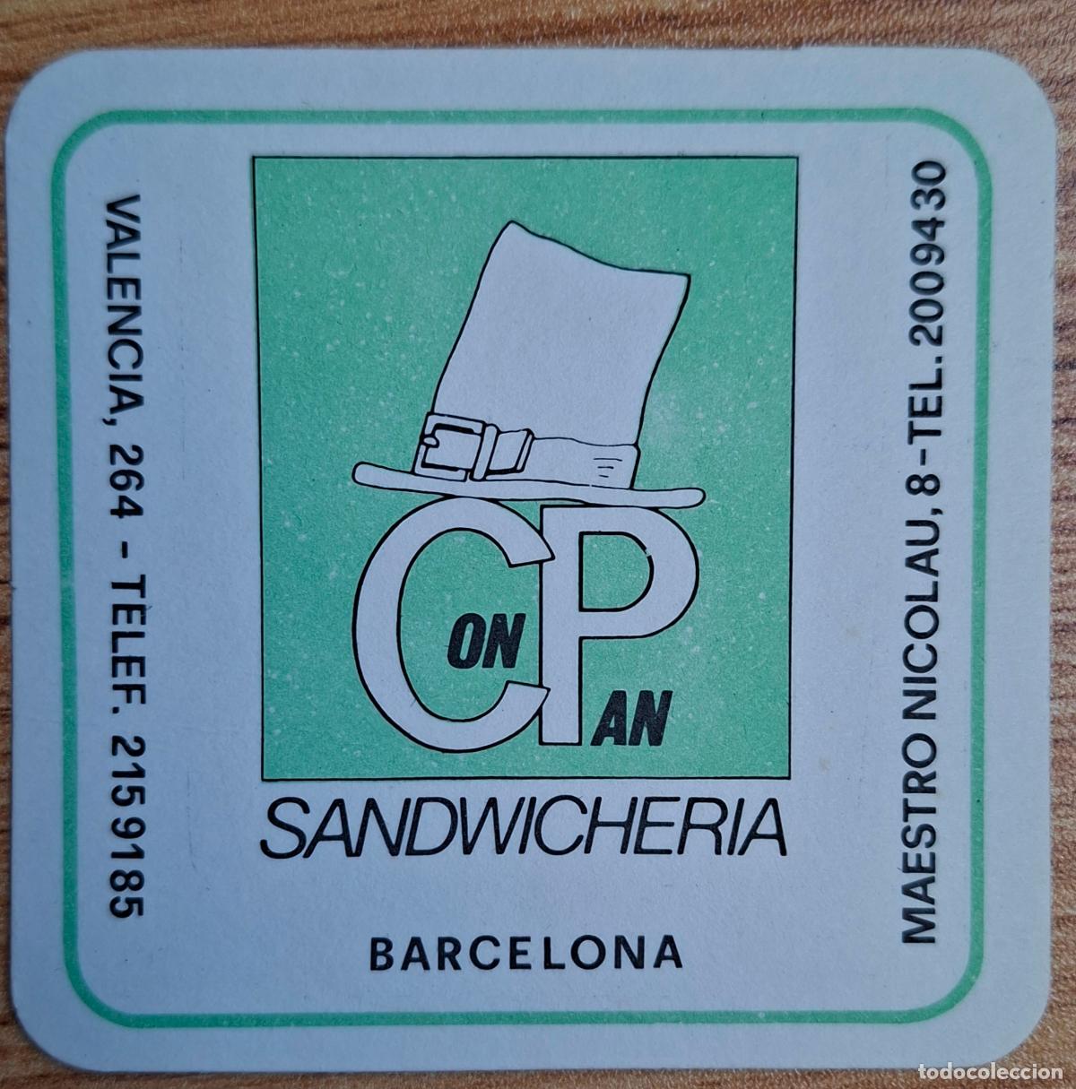 Otros Art&iacute;culos de Coleccionismo en Papel: Posavasos Sandwicheria Con Pan - Barcelona