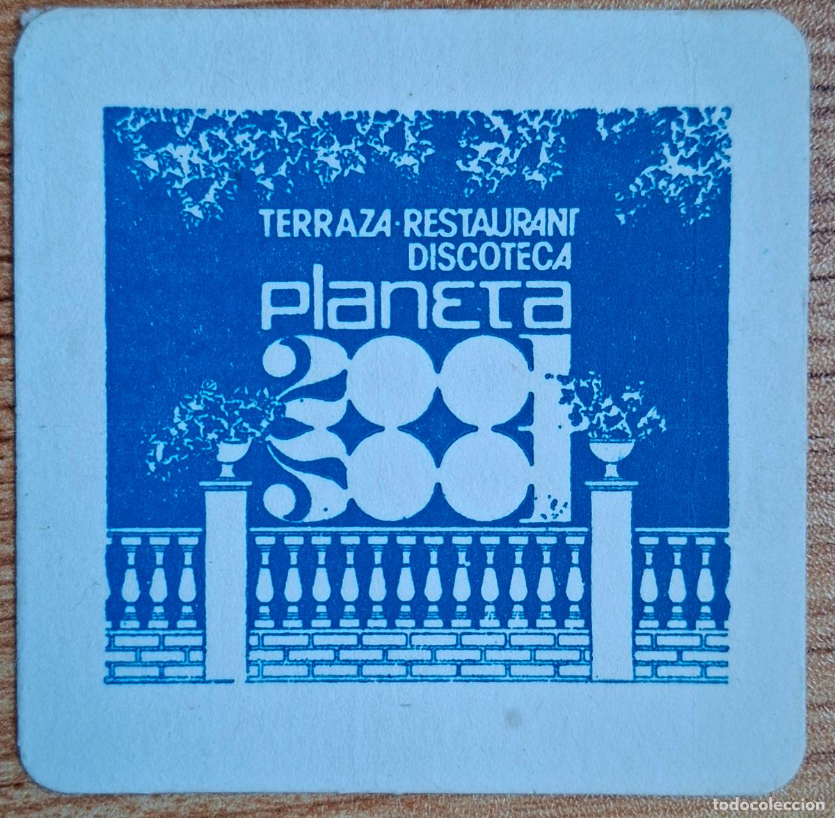 Otros Art&iacute;culos de Coleccionismo en Papel: Posavasos Discoteca Restaurante Planeta 2001 - Cuadrado - Barcelona