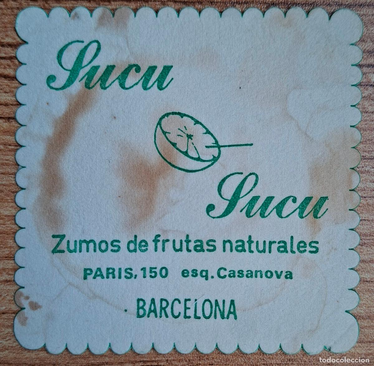 Otros Art&iacute;culos de Coleccionismo en Papel: Posavasos Sucu Sucu Zumos - Barcelona