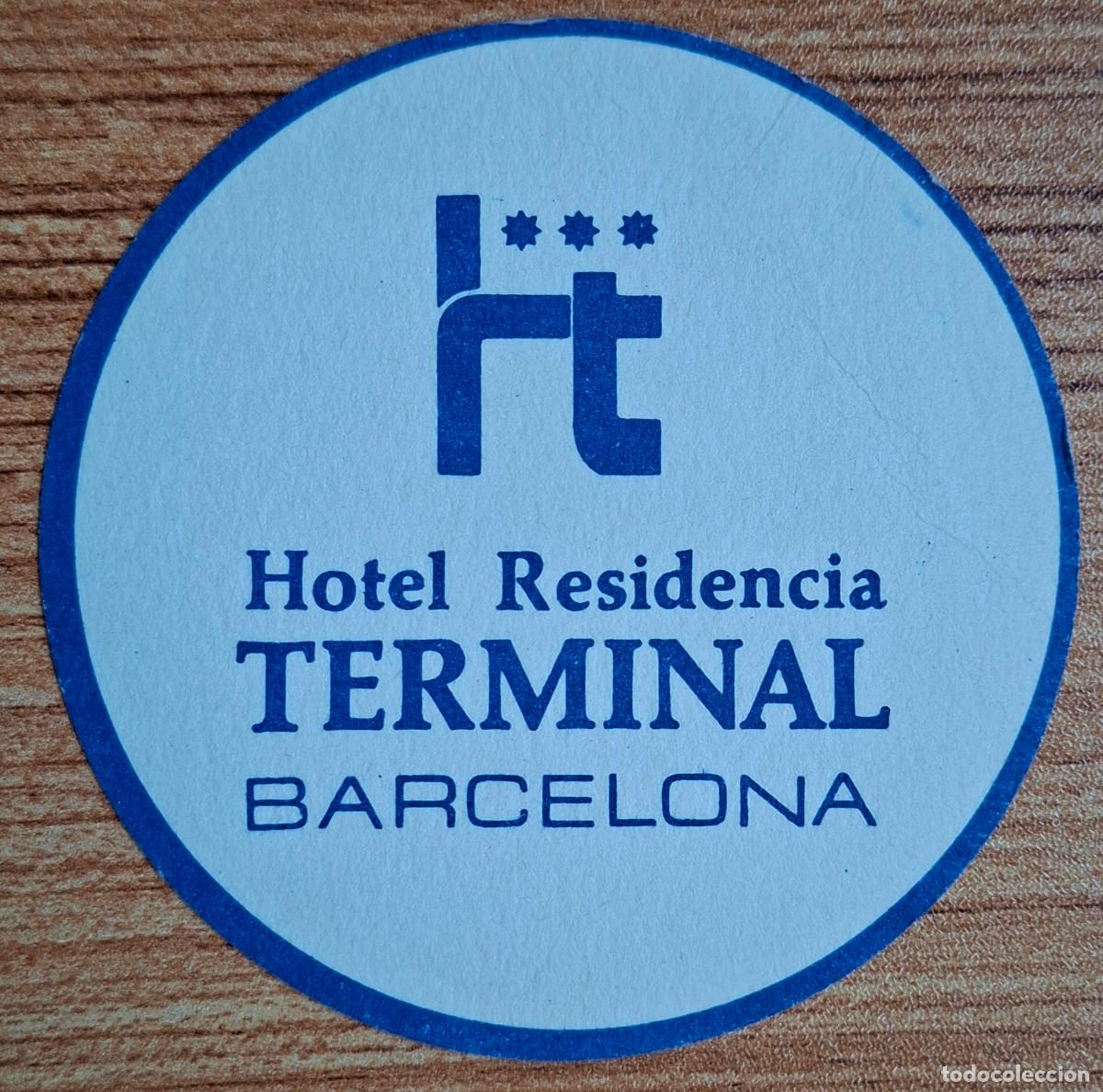 Otros Art&iacute;culos de Coleccionismo en Papel: Posavasos Hotel Residencia Terminal - Barcelona