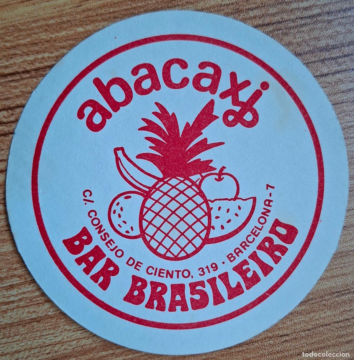 Otros Art&iacute;culos de Coleccionismo en Papel: Posavasos Bar Brasileiro Abacaxi - rojo - Barcelona