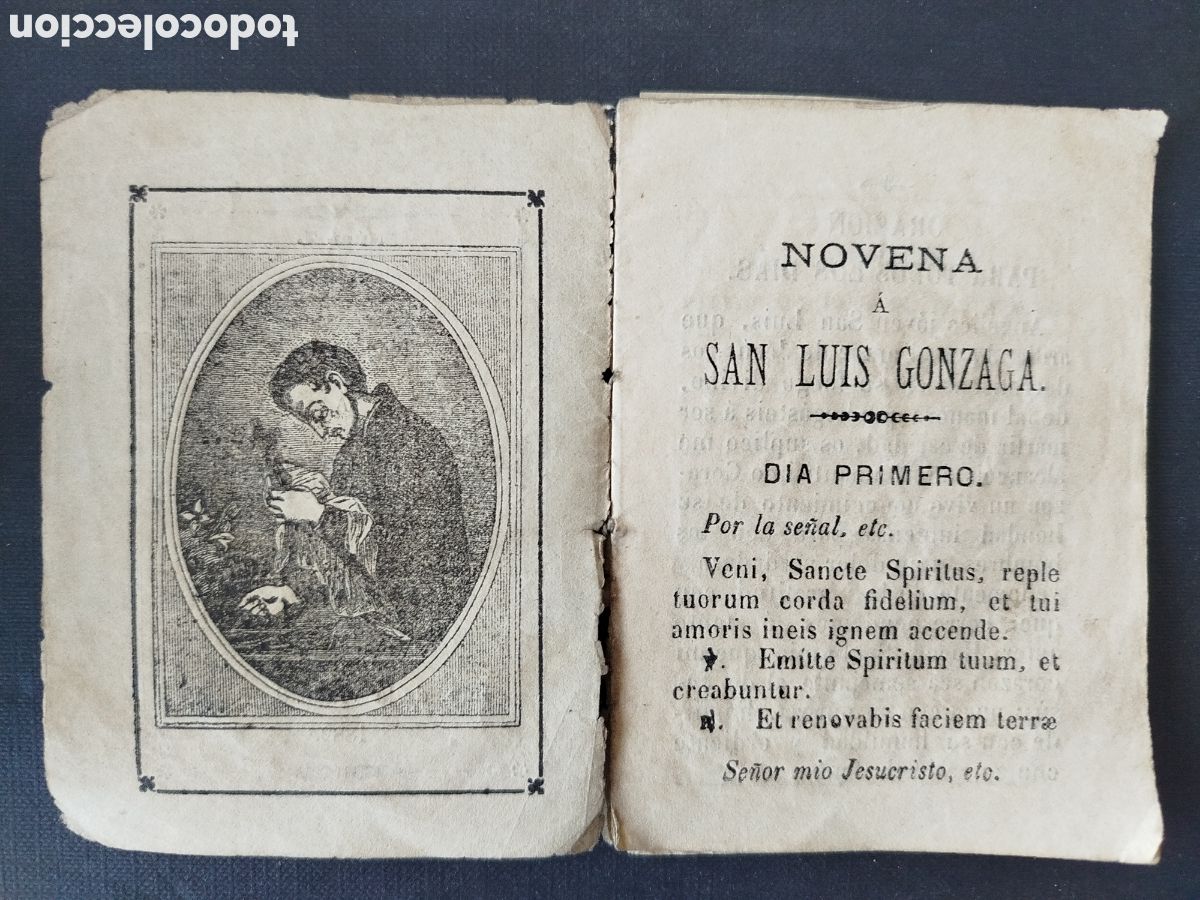 Otros Art&iacute;culos de Coleccionismo en Papel: NOVENA A SAN LUIS GONZAGA. VITORIA 1882