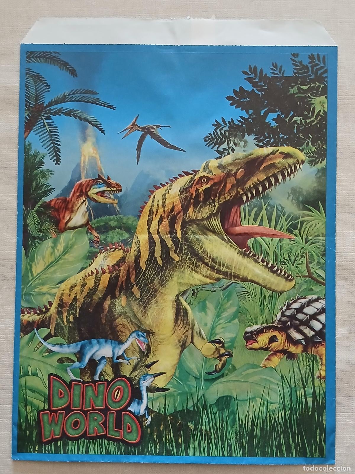 Otros Art&iacute;culos de Coleccionismo en Papel: SOBRE 19X26 CM APROX. DINOSAURIOS DIBUJO DINO WORLD MUNDO JURASSIC PARK