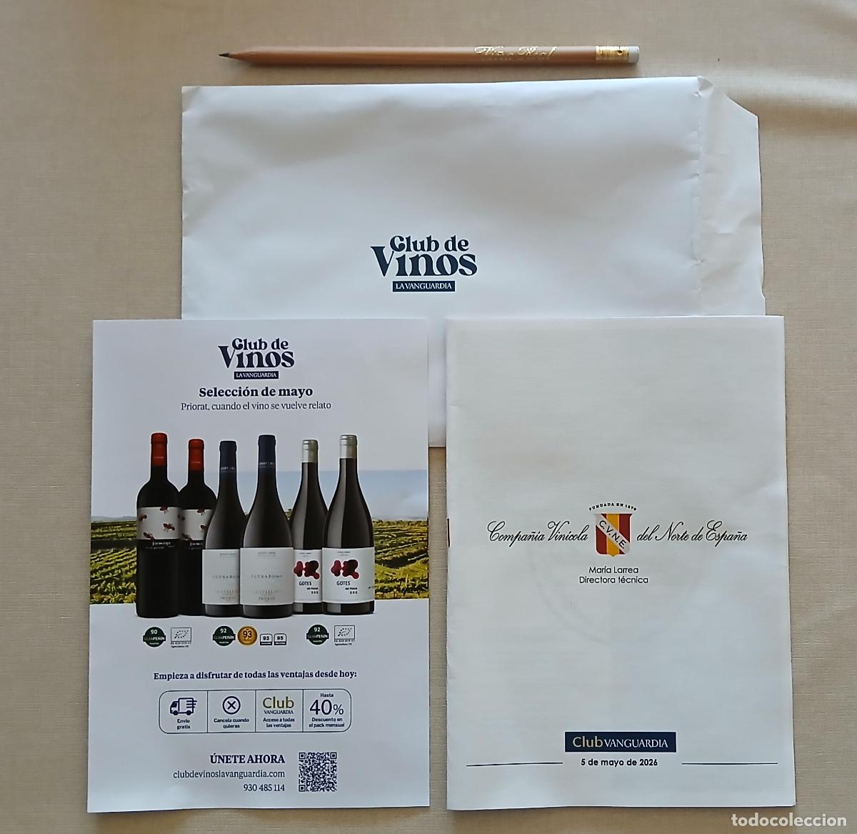 Otros Art&iacute;culos de Coleccionismo en Papel: LOTE CLUB DE VINOS LA VANGUARDIA CAVA ROGER GOULART VINO IMPERIAL