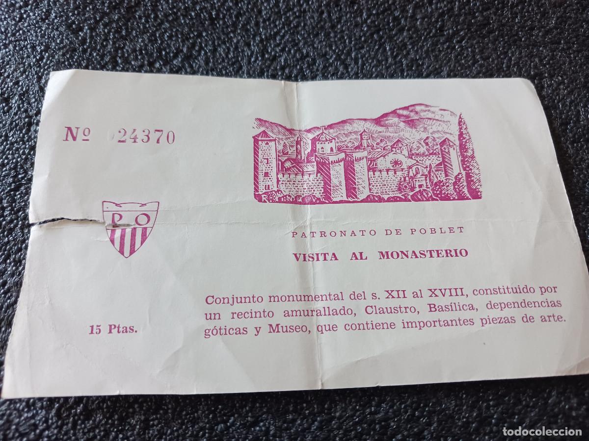 Otros Art&iacute;culos de Coleccionismo en Papel: ANTIGUA ENTRADA AL MONASTERIO DE POBLET, 15 PTAS.