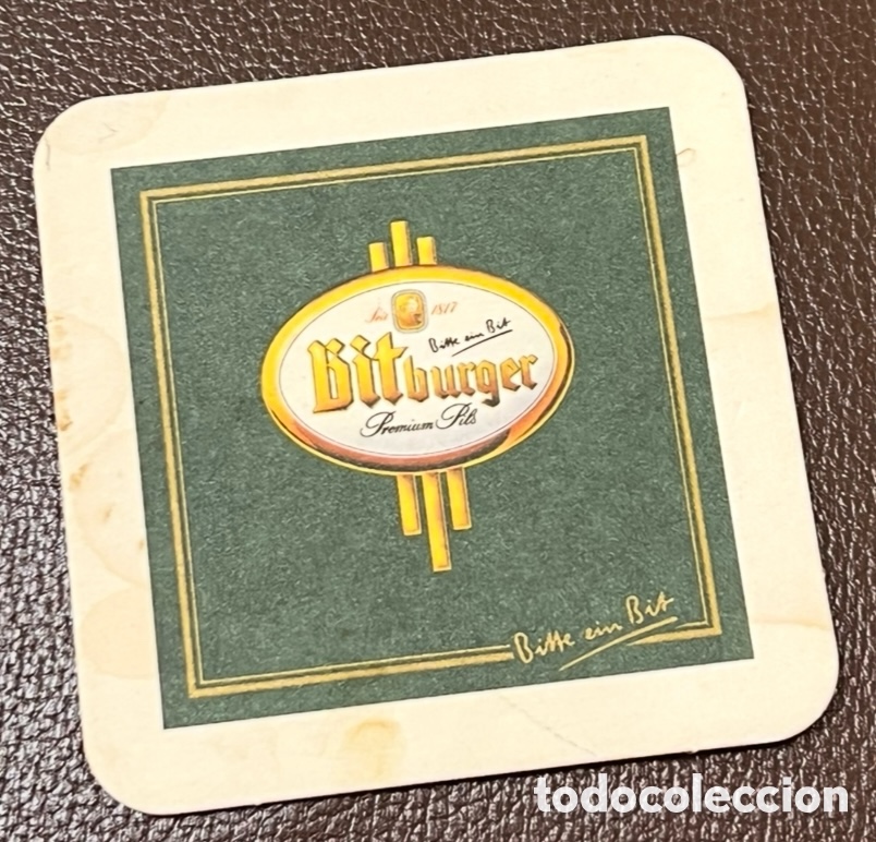 Otros Art&iacute;culos de Coleccionismo en Papel: Posavasos. Cerveza BITBURGER. Premium Pils.