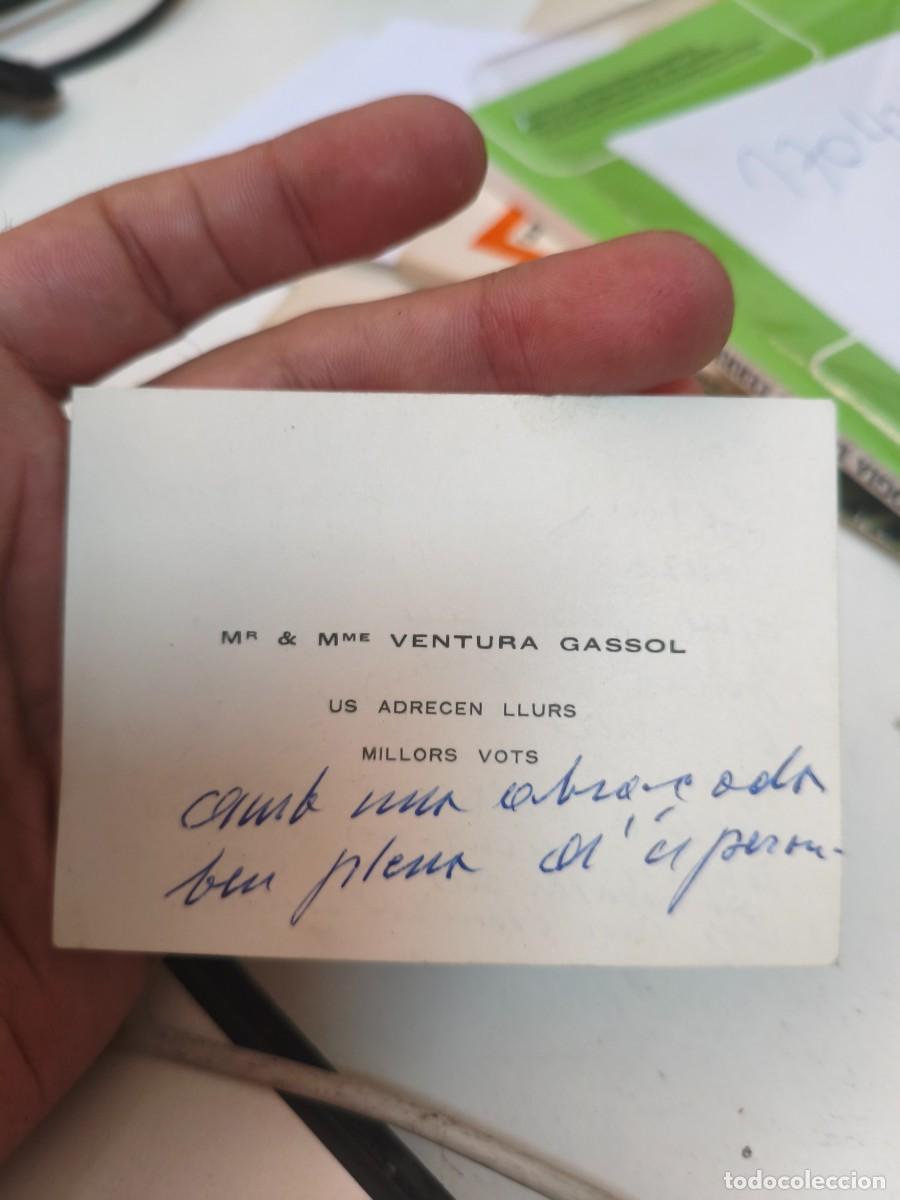 Otros Art&iacute;culos de Coleccionismo en Papel: VENTURA GASSOL-TARGETA DE VISITA. CATALANISME. Prada.