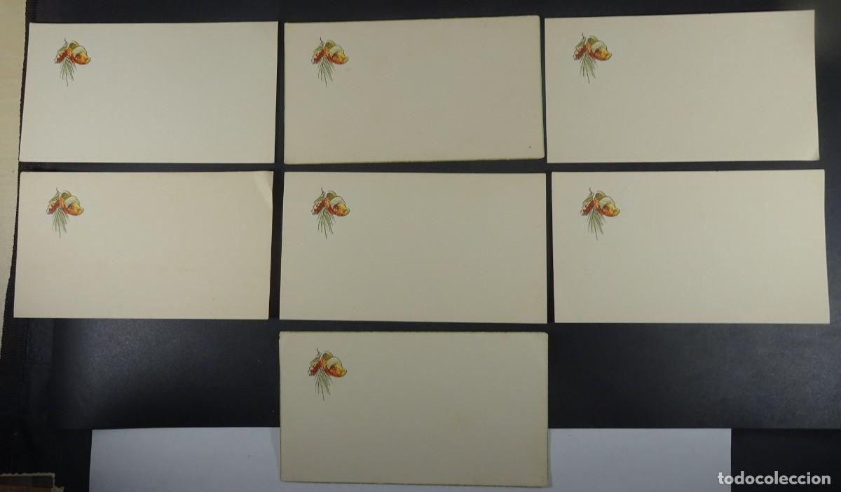 Otros Art&iacute;culos de Coleccionismo en Papel: LOTE DE 7 ANTIGUAS TARJETAS POSTAL FELICITACI&Oacute;N, CON ILUSTRACI&Oacute;N, PARA ESCRIBIR, VER FOTOS