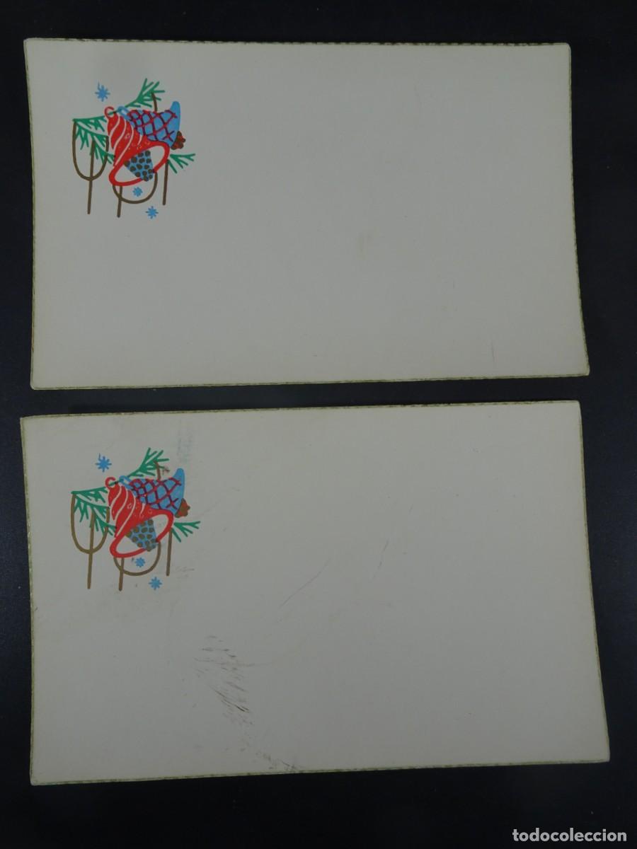 Otros Art&iacute;culos de Coleccionismo en Papel: LOTE DE 2 ANTIGUAS TARJETAS POSTAL FELICITACI&Oacute;N, CON ILUSTRACI&Oacute;N, PARA ESCRIBIR, VER FOTOS