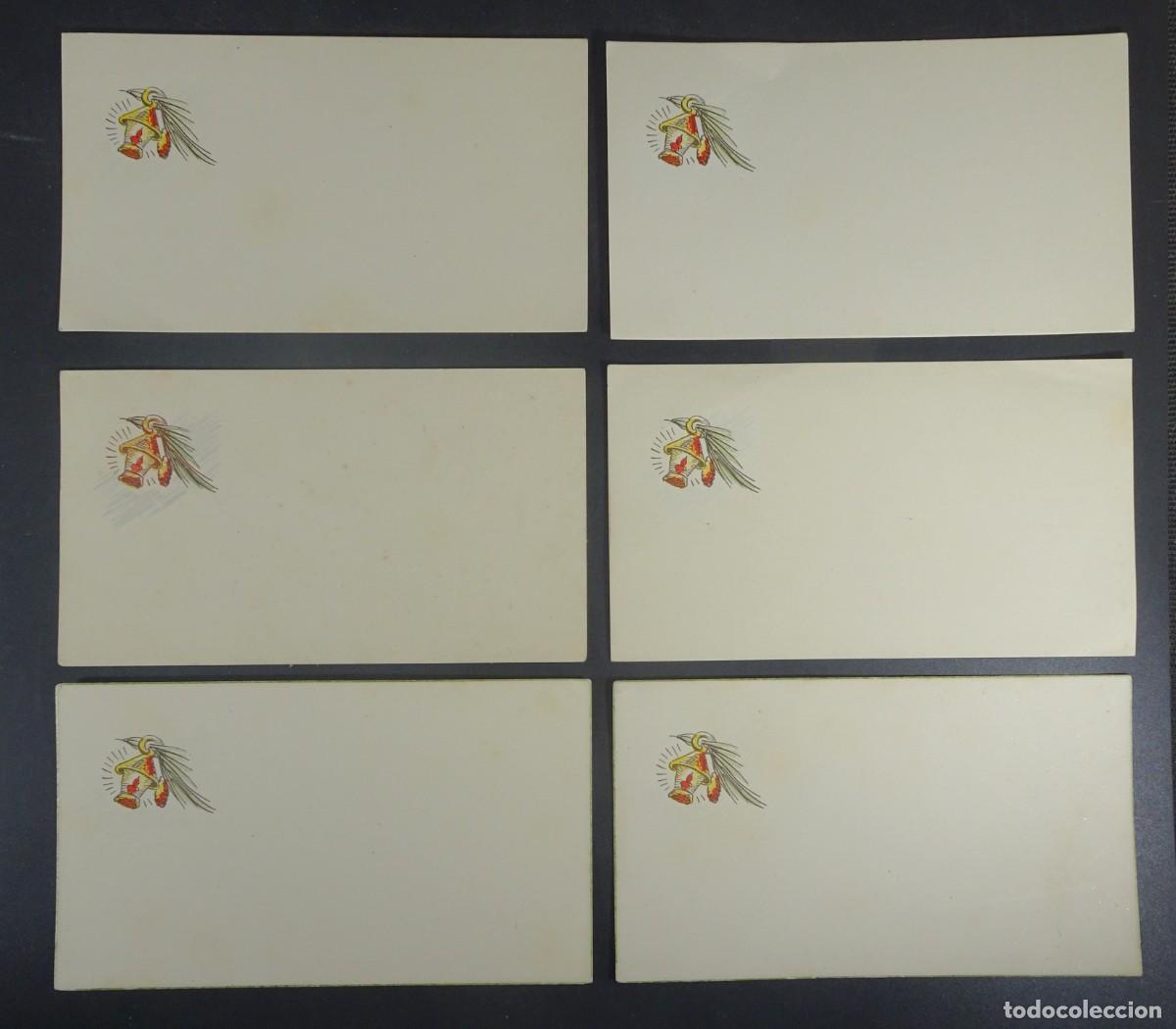 Otros Art&iacute;culos de Coleccionismo en Papel: LOTE DE 6 ANTIGUAS TARJETAS POSTAL FELICITACI&Oacute;N, CON ILUSTRACI&Oacute;N, PARA ESCRIBIR, VER FOTOS