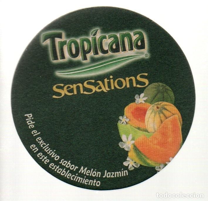 Otros Art&iacute;culos de Coleccionismo en Papel: ANTIGUO POSAVASOS, TROPICANA SENSATIONS, SABOR MEL&Oacute;N JAZM&Iacute;N.