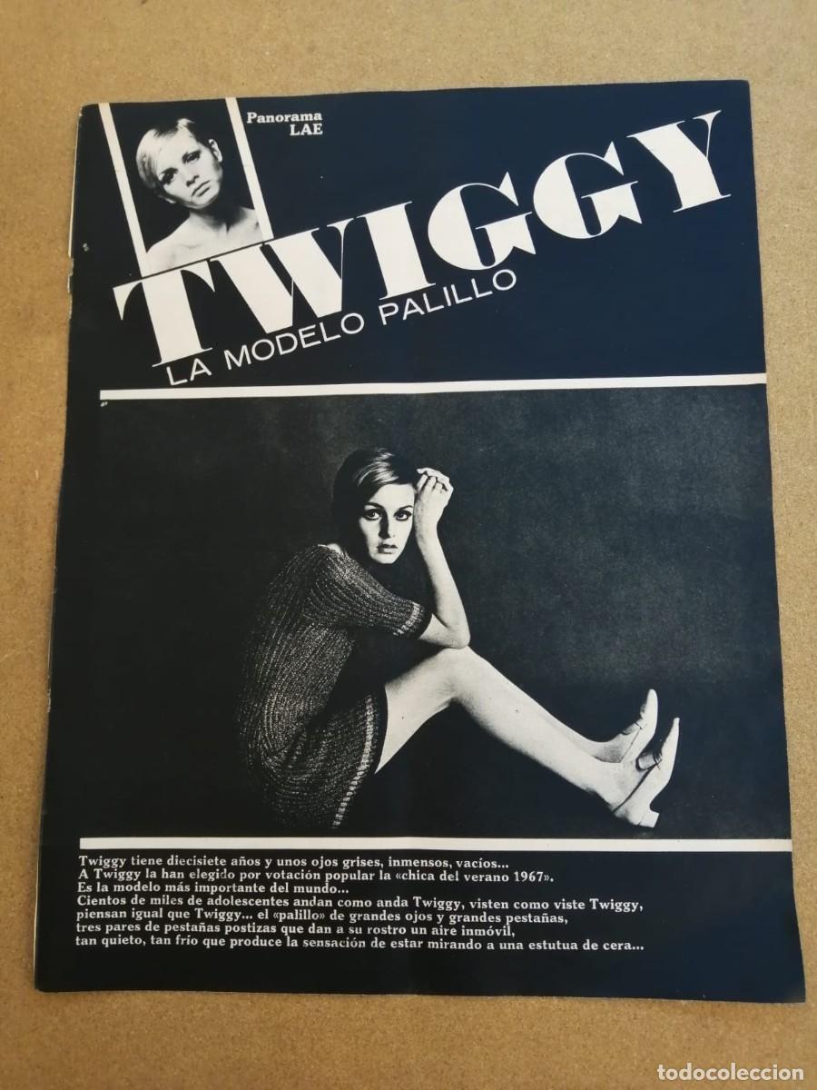 Altri oggetti di carta: REPORTAJE. TWIGGY, LA MODELO PALILLO