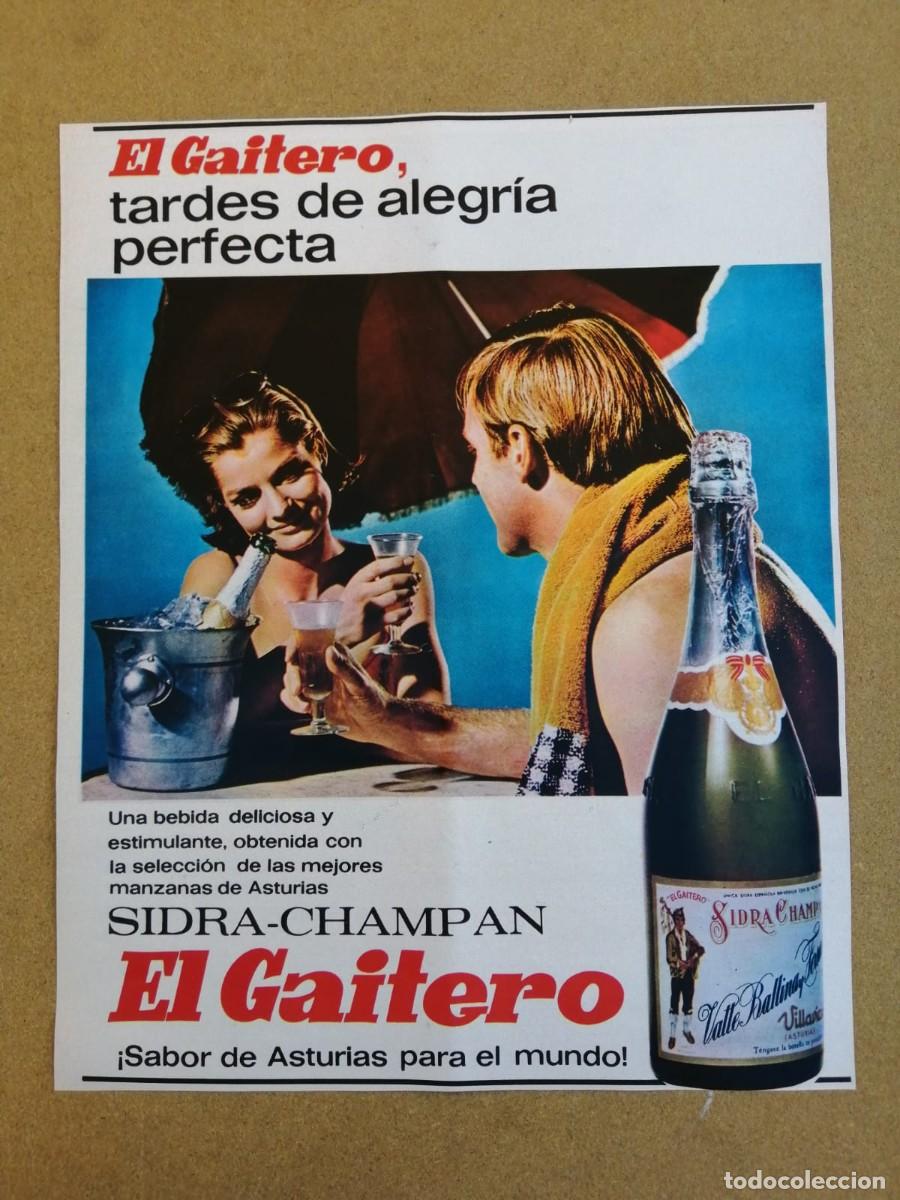 Otros Art&iacute;culos de Coleccionismo en Papel: ANUNCIO. SIDRA EL GAITERO