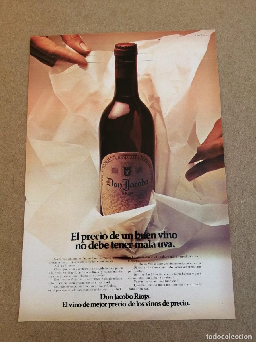 Otros Art&iacute;culos de Coleccionismo en Papel: ANUNCIO. VINO DON JACOBO