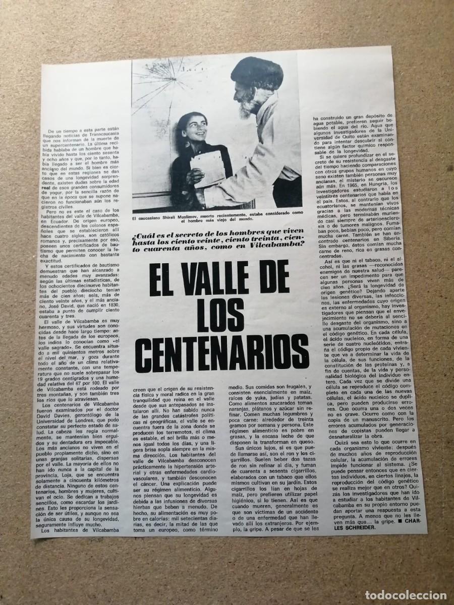 Otros Art&iacute;culos de Coleccionismo en Papel: REPORTAJE. EL VALLE DE LOS CENTENARIOS