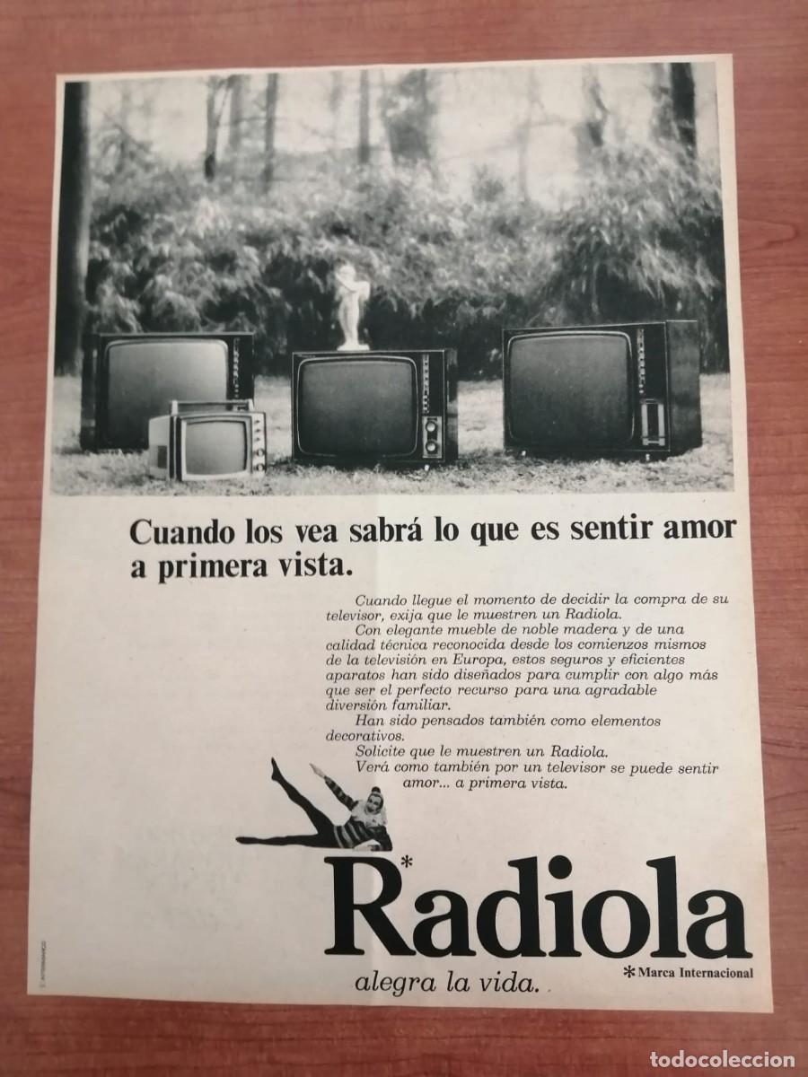Otros Art&iacute;culos de Coleccionismo en Papel: ANUNCIO. RADIOLA ALEGRA LA VIDA