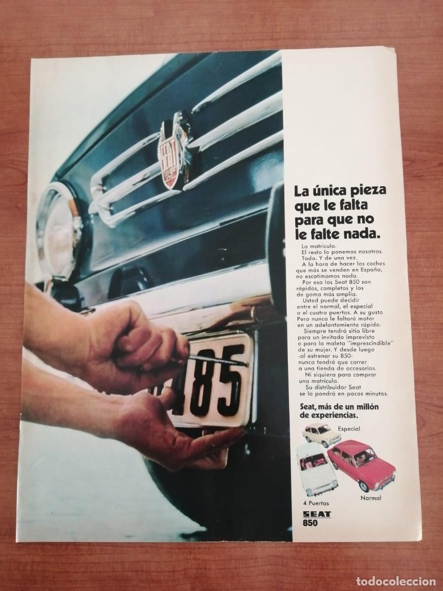 Otros Art&iacute;culos de Coleccionismo en Papel: ANUNCIO. SEAT 850...