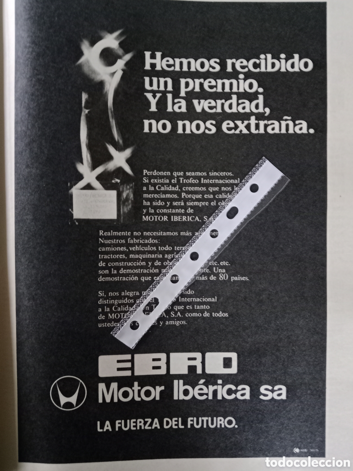 Otros Art&iacute;culos de Coleccionismo en Papel: Publicidad cami&oacute;n furgoneta Ebro motor ib&eacute;rica de 1976