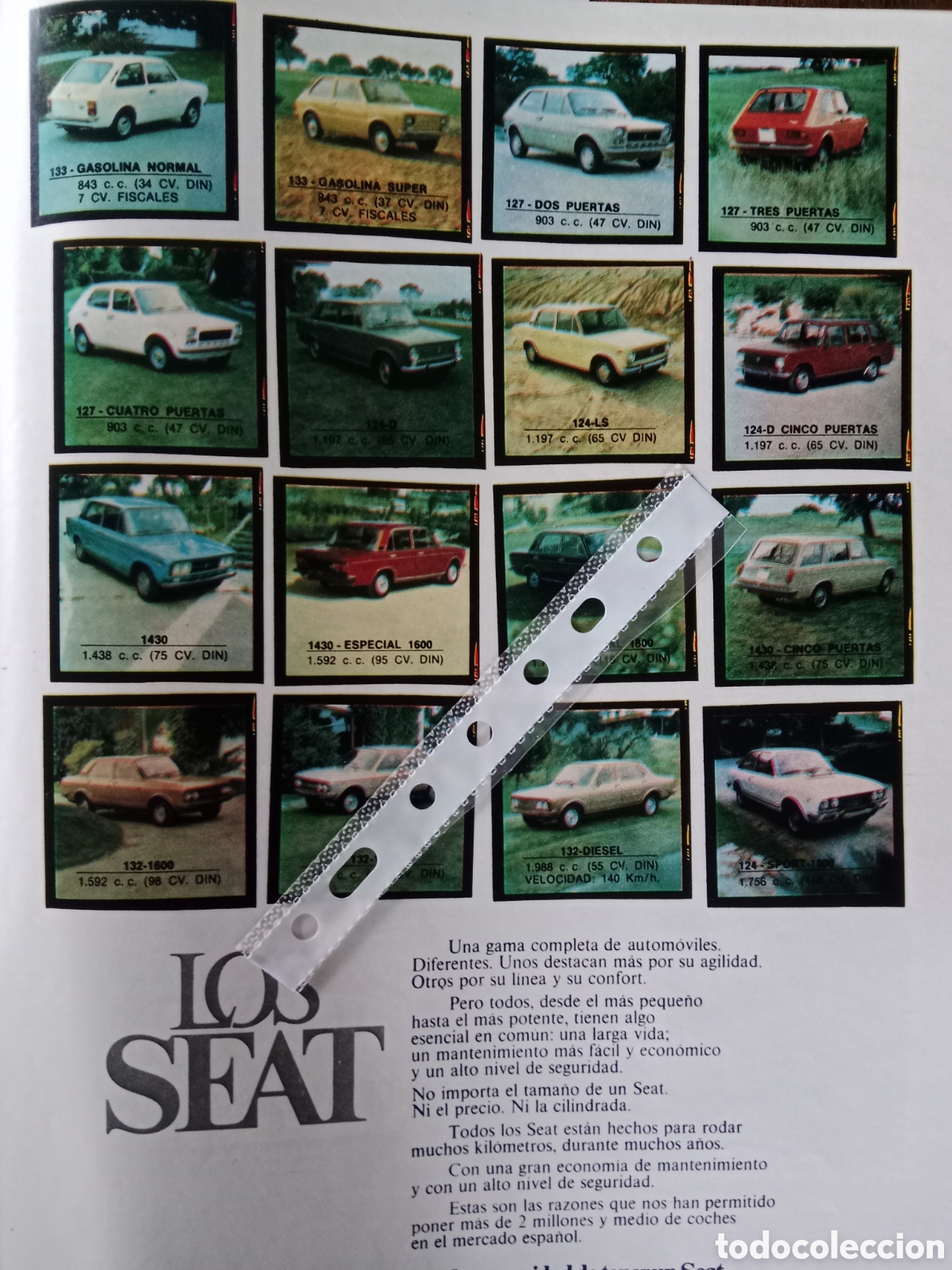 Otros Art&iacute;culos de Coleccionismo en Papel: Publicidad autom&oacute;vil Seat 127 133 1430 132 124 de 1976
